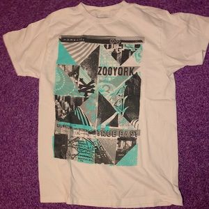 White and blue zoo York tee shirt men’s